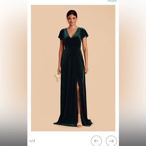 Birdy Grey Hannah Dress - Emerald Velvet Maxi Dress